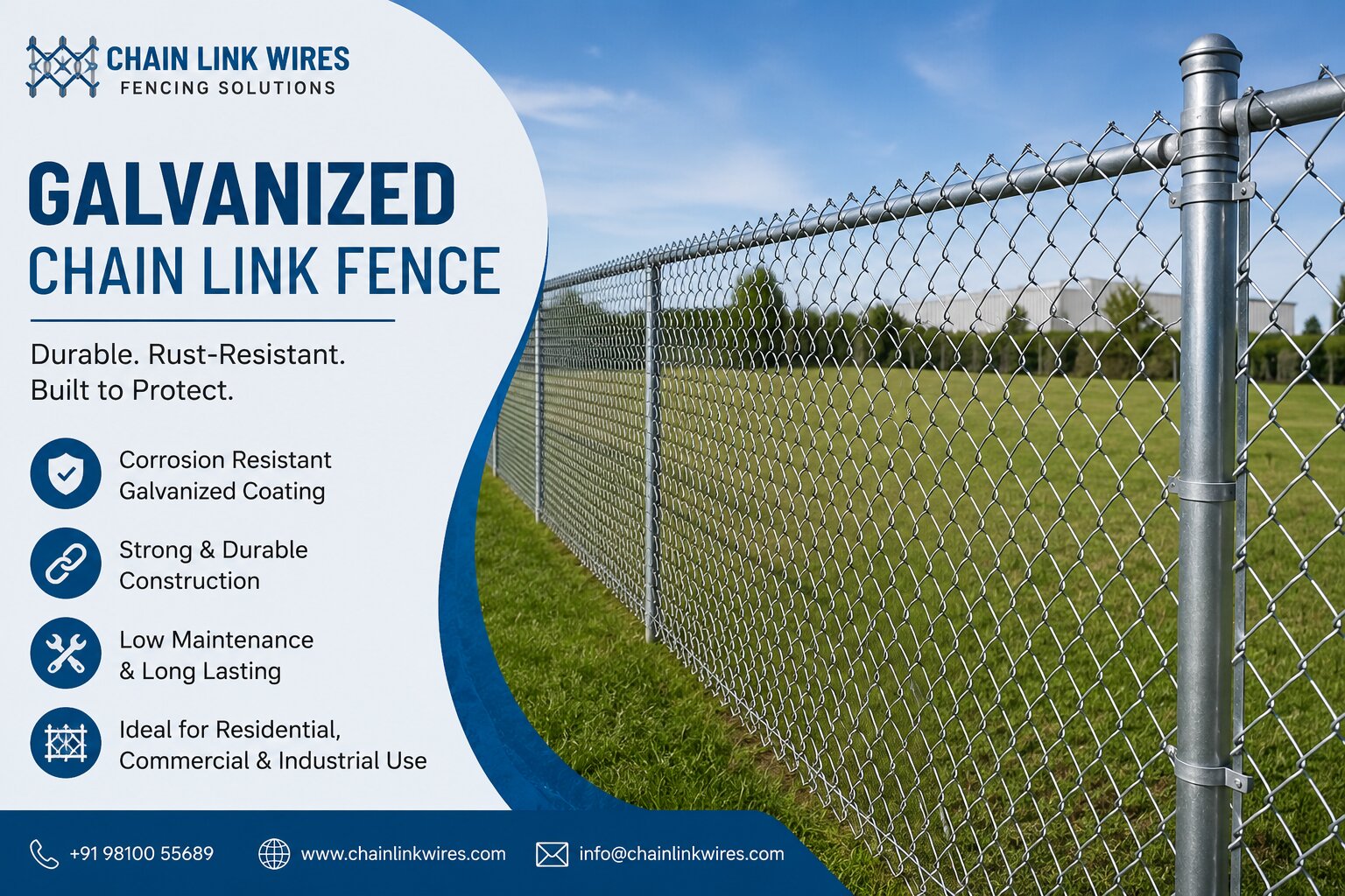 Galvanized Chain Link Fence – Versatile Fencing for Maximum Protection