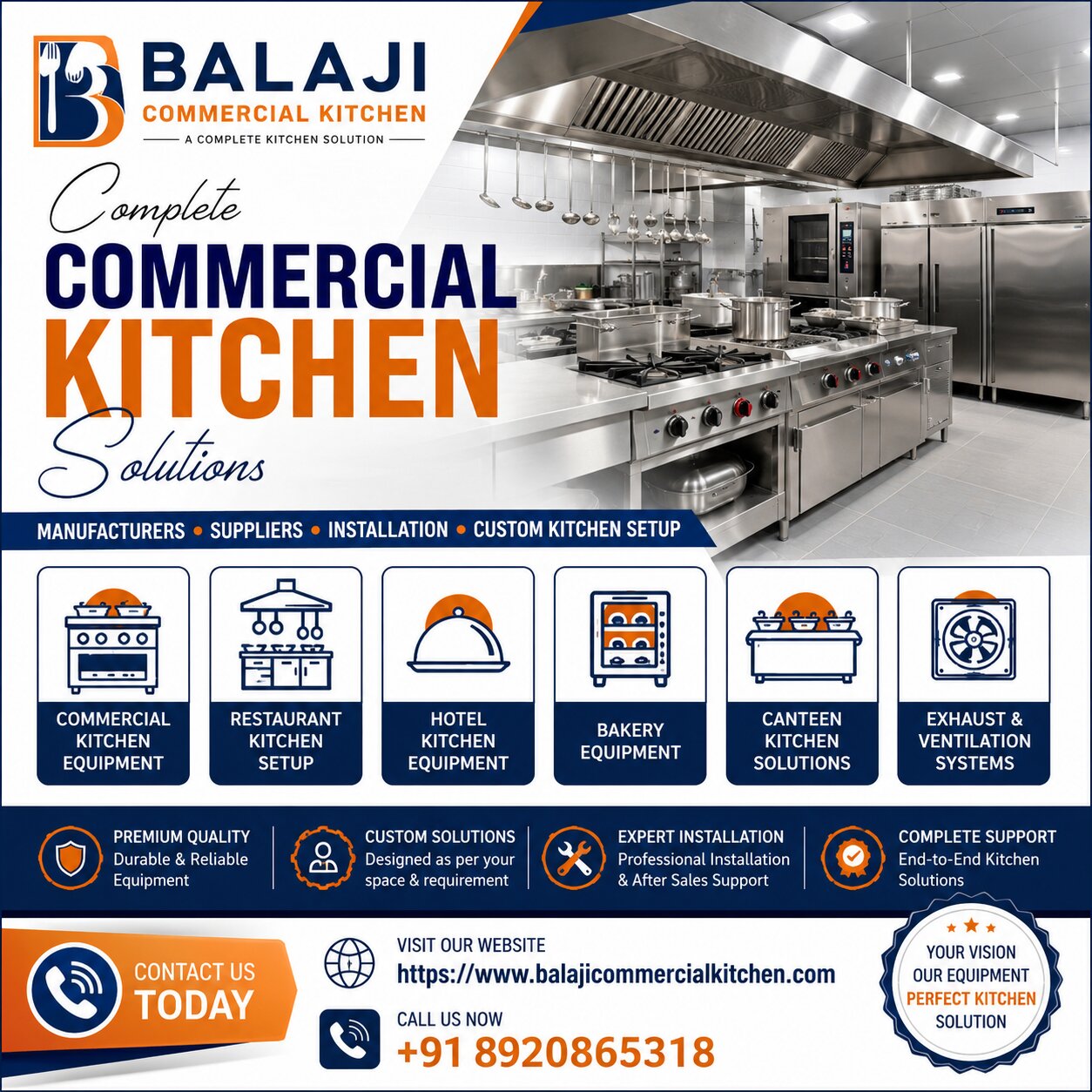 Commercial Kitchen Equipment Manufacturers in Delhi